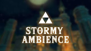 Hyrule Field Night  Twilight Princess  Stormy Ambience 10 Hours [upl. by Loralie334]