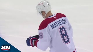 Canadiens Mike Matheson Scores In Return To The Lineup [upl. by Willie]