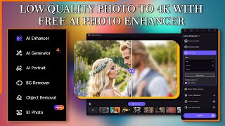 How to Enhance LowQuality Photo to 4K with Free AI Photo Enhancer  HitPaw Photo AI [upl. by Noman144]