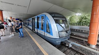 UBahn München Mitfahrt auf der kompletten U5 von Laimer Platz bis Neuperlach Süd im C2 [upl. by Josee182]