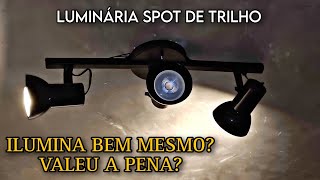 COMPRAMOS A LUMINÁRIA SPOT DE TRILHO PARA O QUARTO Unboxing e Instalação [upl. by Aknaib472]