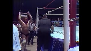 Hacksaw Duggan vs One Man Gang  NO DQ  881986 Houston [upl. by Imarej]