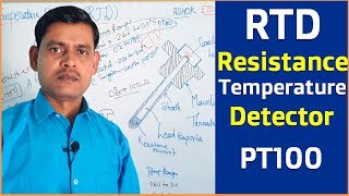 Resistance Temperature Detector RTD  PT100 RTD Working Operation in details in Hindi [upl. by Ahsemo]