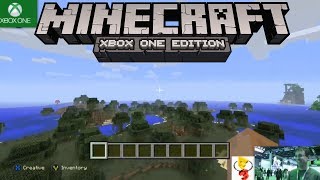 Minecraft Xbox One Gameplay E3 2014 ONE HOUR 1080p HD [upl. by Harriott]