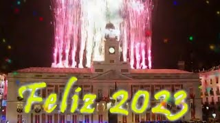 Telemadrid  Campanadas 20222023 desde La Puerta del Sol  31122022  01012023 [upl. by Chapel596]