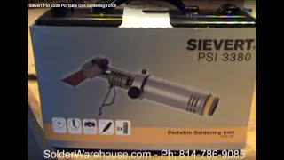 Demonstrating the Sievert PSI 3380 Portable Gas Soldering Torch [upl. by Zaller]