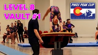 Emersyn Level 8 Vault 1 at Pikes Peak Cup 2024  Colorado Aerials [upl. by Malinde]