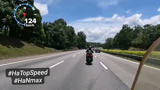 Ha top speed skuter Yamaha Nmax V2 GPS KMJ Malaysia tak laju baik beli Zontes sended boleh 1 7 best [upl. by Akimed]