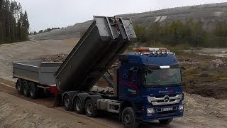 MercedesBenz Actros 2651L 8x4 V8 Hook Lift Tipping Gravel [upl. by Dart]