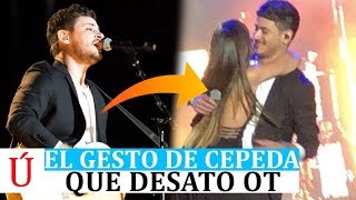 El detalle de Cepeda tras no puedo vivir sin ti con Aitana que emocionó al concierto valencia ot [upl. by Auqinal]