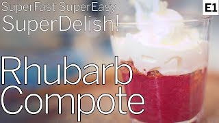 Rhubarb Compote Ridiculously Easy and Delicious Recipe [upl. by Arahs773]