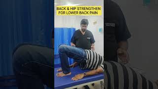 Low back pain Pelvic Bridging core stability bridginglowerbackpain backpain backpainprevention [upl. by Amathiste]