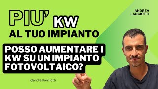 Ampliamento impianto fotovoltaico aumentiamo i kw [upl. by Serilda]