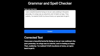 NLP Grammar Checker Web project [upl. by Akalam]