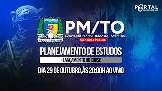 CONCURSO PMTO PLANEJAMENTO DE ESTUDOS  LANÇAMENTO DO CURSO [upl. by Ykcir]