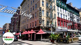 Little Italy amp Chinatown Walk NYC 4K60fps with Captions [upl. by Anikahs]