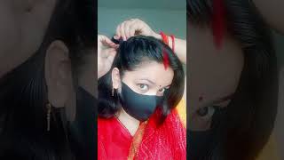 Diwali hairstyle without using tools 😱 easy unique youtubeshorts shorts hairstyle hair diwali [upl. by Royall]