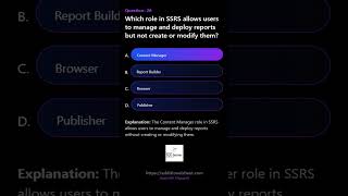 Which role in SSRS allows users to manage and deploy reports but not create or modify them [upl. by Myo196]