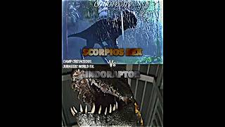 Indoraptor vs Scorpios Rex campcretaceous indoraptor scorpiosrex vsedit vsbattle wisedit wis [upl. by Anirehc606]