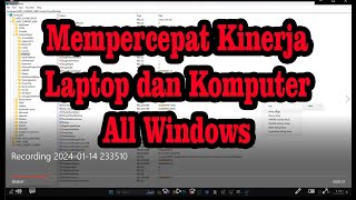 Cara Mempercepat Laptop Atau Komputer Berfungsi Untuk Semua Tipe Windows [upl. by Akemahc]