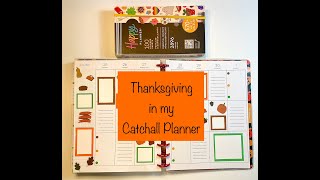 Thanksgiving Week in my Catchall Planner [upl. by Elatsyrc69]