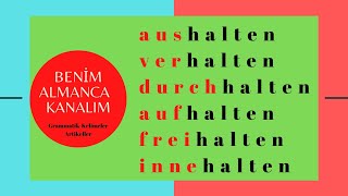 Das Verb halten Halten FiiliPräfixe 2 Almanca​ [upl. by Giavani]