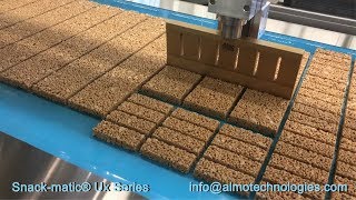 Nut Bar Production Line Granola Slabline by Snackmatic® Ux Ultrasonic [upl. by Hescock]