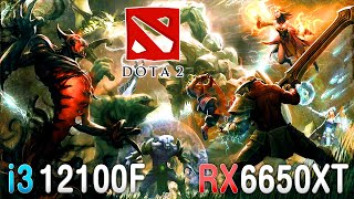 Core i3 12100F  RX 6650 XT  Dota 2  1080p 1440p   March 2024 [upl. by Eniamahs]