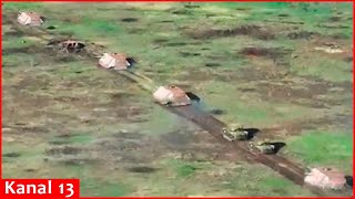 Ukrainian Army learned to destroy Russians turtle tanks FPV drones are used for this purpose [upl. by Leggett]