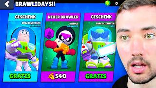 ALLE GRATIS GESCHENKE ÖFFNEN im BRAWL STARS UPDATE [upl. by Posner]