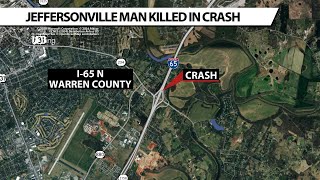 Jeffersonville man dies in crash on Interstate 65 Kentucky State Police say [upl. by Anatolio]