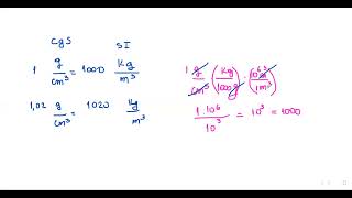 Convertir de Kgm3 a gdm3 [upl. by Nekal]