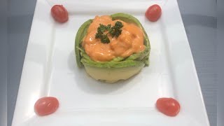 Recette avocat aux crevettes🦐 [upl. by Arikaahs]