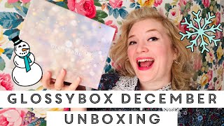 Glossybox December 2024 unboxing Christmas box reveal [upl. by Inot]