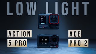 Insta360 Ace Pro 2 vs DJI Action 5 Pro  Low Light Showdown [upl. by Calder]