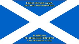 Himno de Escocia ENES letra  Anthem of Scotland [upl. by Apilef]