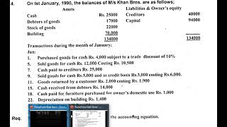 Accounting Equation Question No 4 [upl. by Rogerg]