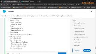 Salesforce Visualize Your Data with the Lightning Dashboard Builder Admin Begineer [upl. by Nwahsear]