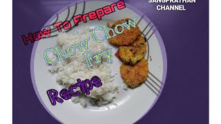 MANGALORE STYLE RECIPECHOW CHOW FRY RECIPE CHAYOTE FRY RECIPE [upl. by Dirfliw861]