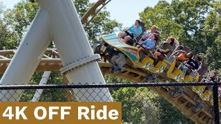 Pantheon NEW FOR 2022 4K OFF Ride POV Busch Gardens Williamsburg Williamsburg VA [upl. by Zwick]