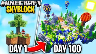 I Survived 100 Days of Skyblock in Minecraft [upl. by Cyndi432]