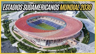 ESTOS SERAN los estadios de ARGENTINA URUGUAY PARAGUAY para el MUNDIAL 2030 [upl. by Sacrod]