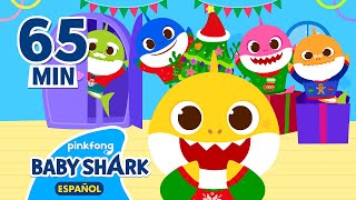 Mejores Canciones de Navidad  Tiburón Bebé  Villancicos  Recopilación  Baby Shark en Español [upl. by Nonnahc]