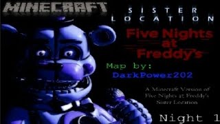 Fnaf Sister Location dans Minecraft   Mod fnaf [upl. by Aicilaana]