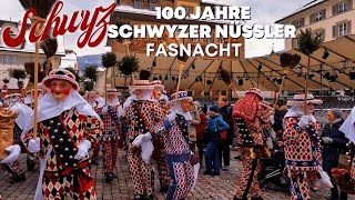 100 Jahre Schwyzer Nüssler Fasnacht in Schwyz [upl. by Azilem144]