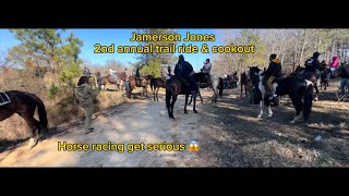 One of the biggest trail ride in Mississippi Pacing and singlefooting horse racing [upl. by Mireille]