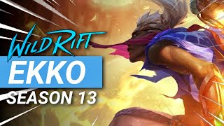 How to Play Jungle Ekko in Season 13  Wild Rift Guide [upl. by Lebazej]