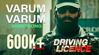 Driving Licence Title Song  Varum Varum  Prithviraj Sukumaran  Lal Jr  Sachy  Yakzan amp Neha [upl. by Anaihsat34]