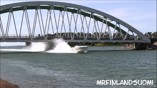 PokerRun Åland 2023 Bomarsundsbron  High Speed Under Low Bridge [upl. by Dickie]