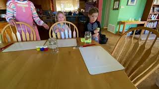 Waldorf Homeschool Kindergarten Activities Set Up For Wet on Wet Painting [upl. by Anaeed692]